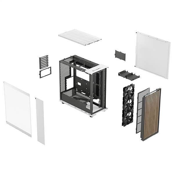 Fractal Design North XL Chalk White TG  Caja EATX Blanca