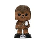 Figura POP Star Wars TLJ Chewbacca with Porg Flocked Exclus