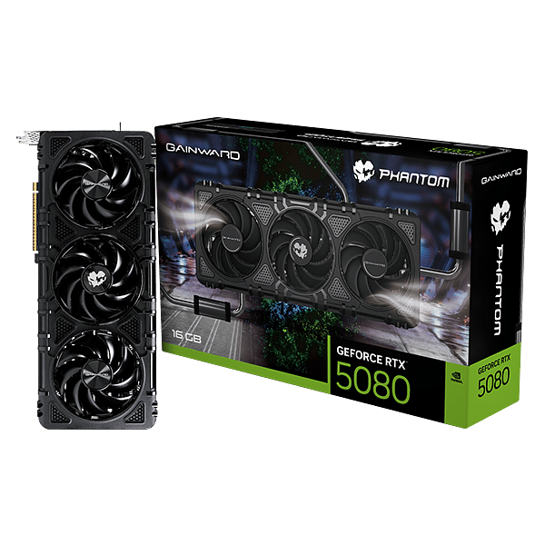 Gainward GeForce RTX 5080 Phantom 16GB GDDR7 DLSS4  Tarjeta Gráfica Nvidia