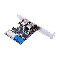 Lazmin Tarjeta PCI-E 19 pin USB 3.0 - Adaptador