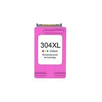 HP 304XL Color Cartucho de Tinta Remanufacturado - Muestra Nivel de Tinta - Reemplaza N9K07AE/N9K05AE