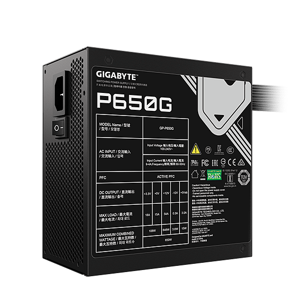 Gigabyte GPP650G 650W 80 Plus Gold  Fuente de Alimentación