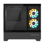 Gigabyte AORUS C201 Panoramic  Caja mATX ARGB Cristal Templado USB 30 Black RGB Fusion