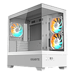 Gigabyte AORUS C201 Panoramic ICE  Caja mATX ARGB Cristal Templado USB 30 White RGB Fusion