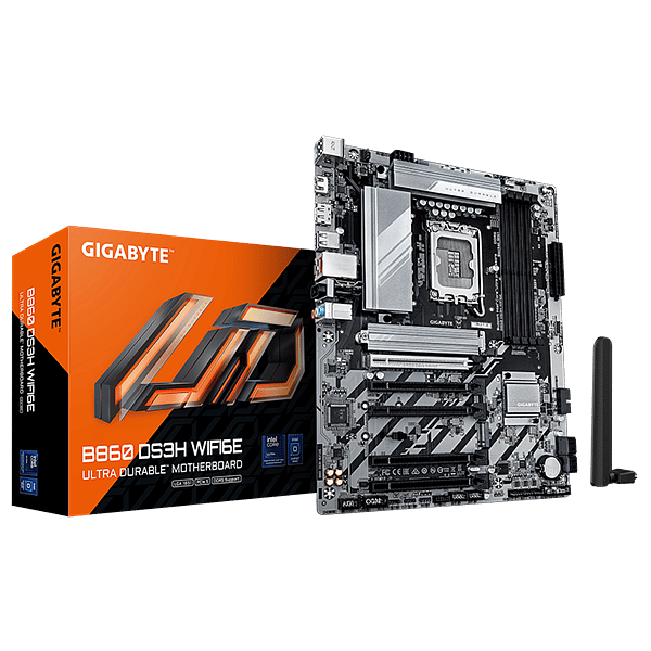 Gigabyte B860DS3H  WiFi 6E Bluetooth 53  DDR5  ATX  Placa Base Intel 1851