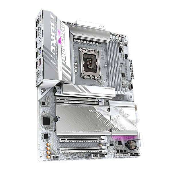 Gigabyte B860 Aorus Elite Ice  WiFi 7 Bluetooth 54  DDR5  ATX  Blanca  Placa Base Intel 1851