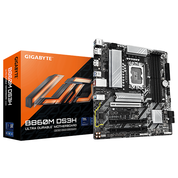 Gigabyte B860MDS3H  DDR5  MicroATX  Placa Base Intel 1851