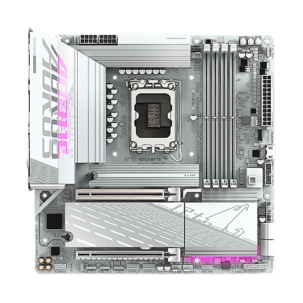 Gigabyte B860M Aorus Elite Ice  WiFi 6E Bluetooth 53  DDR5  MicroATX  Blanca  Placa Base Intel 1851