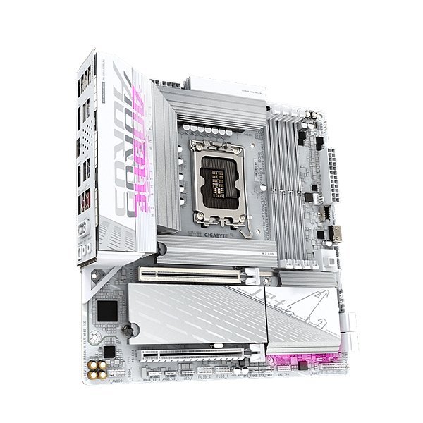 Gigabyte B860M Aorus Elite Ice  WiFi 6E Bluetooth 53  DDR5  MicroATX  Blanca  Placa Base Intel 1851