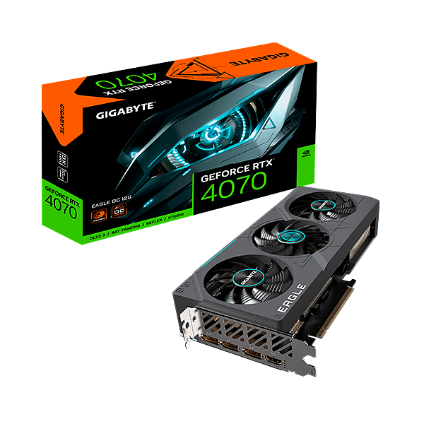 Gigabyte GeForce RTX 4070 Eagle OC 12GB GDDR6X DLSS3  Tarjeta Gráfica Nvidia