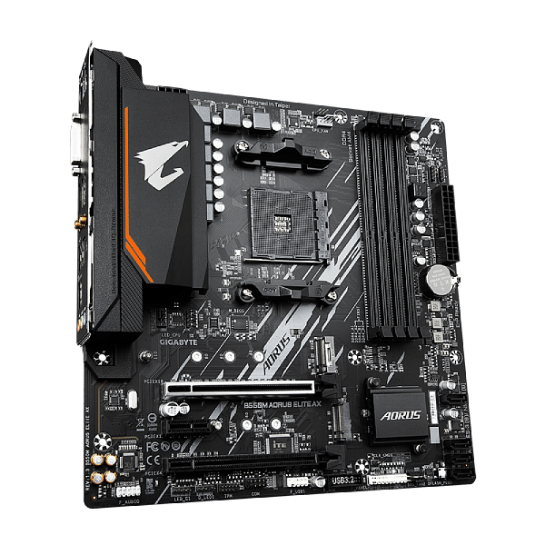 Gigabyte Placa Base B550M AORUS ELITE AX rev 13  DDR4  Micro ATX  Socket AM4