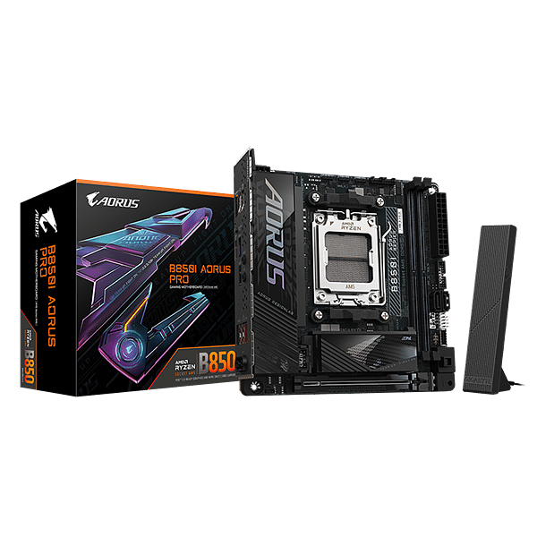 Gigabyte B850I Aorus Pro  WiFi 7 Bluetooth 54  DDR5  Mini ITX  Placa Base AM5