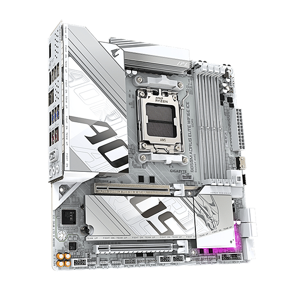 Gigabyte B850M Aorus Elite Ice  WiFi 6E Bluetooth 53  DDR5  MicroATX  Blanca  Placa Base AM5