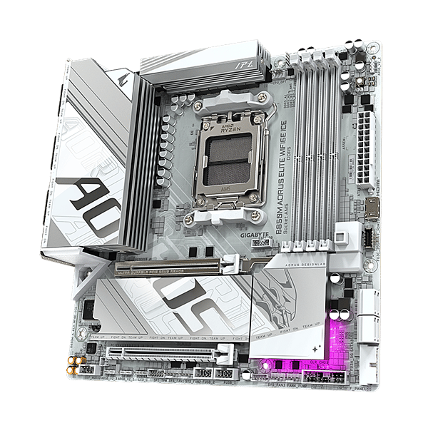Gigabyte B850M Aorus Elite Ice  WiFi 6E Bluetooth 53  DDR5  MicroATX  Blanca  Placa Base AM5