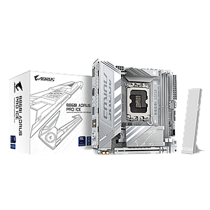 Gigabyte B860I Aorus Pro Ice  WiFi 7 Bluetooth 54  DDR5  Mini ITX  Blanca  Placa Base Intel 1851