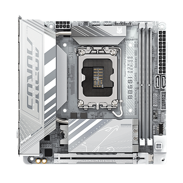 Gigabyte B860I Aorus Pro Ice  WiFi 7 Bluetooth 54  DDR5  Mini ITX  Blanca  Placa Base Intel 1851