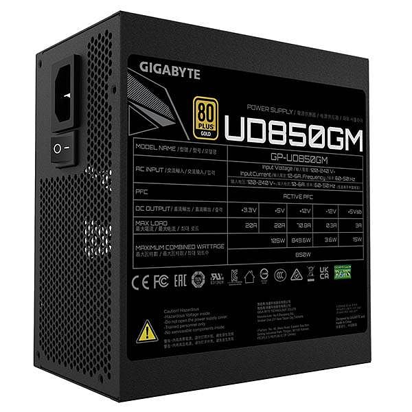 Gigabyte UD850GM 850W 80 Gold Full Modular  Fuente de Alimentación