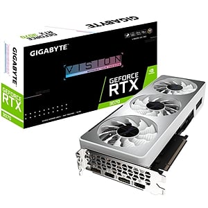 Gigabyte GeForce RTX3070 Vision OC 8GB GDDR6 LHR  Gráfica