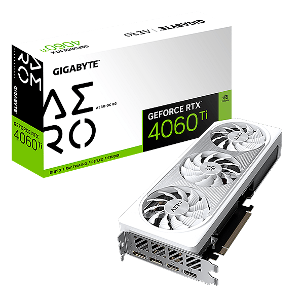 Gigabyte GeForce RTX 4060 Ti Aero OC 8GB GDDR6 DLSS3  Tarjeta Gráfica Nvidia