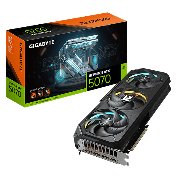 Gigabyte GeForce RTX 5070 Gaming OC 12GB GDDR7 DLSS4  Tarjeta Gráfica Nvidia