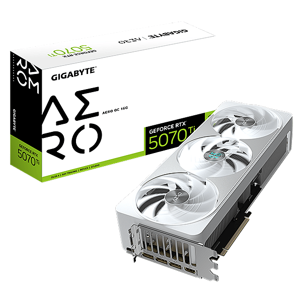 Gigabyte GeForce RTX 5070 Ti Aero OC 16GB GDDR7 DLSS4  Tarjeta Gráfica Nvidia