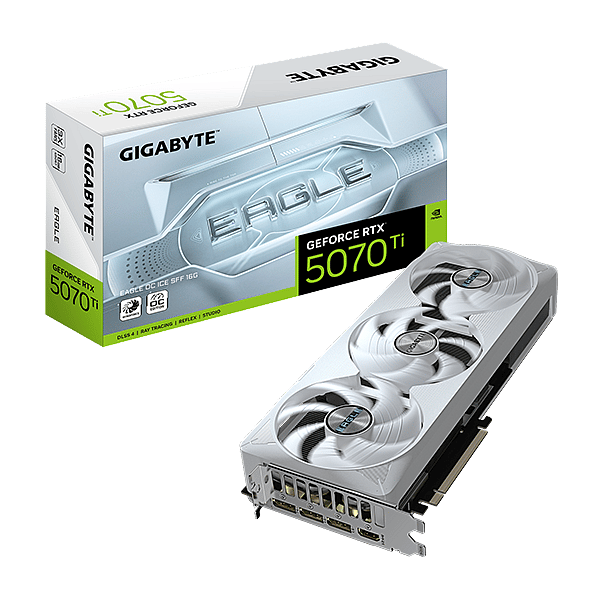 Gigabyte GeForce RTX 5070 Ti Eagle OC Ice SFF 16GB GDDR7 DLSS4  Tarjeta Gráfica Nvidia