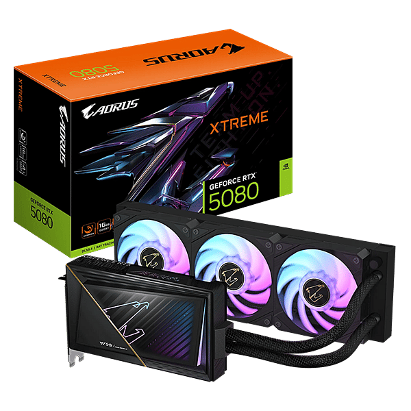 Gigabyte GeForce RTX 5080 Aorus Xtreme Waterforce 16GB GDDR7 DLSS4  Tarjeta Gráfica Nvidia