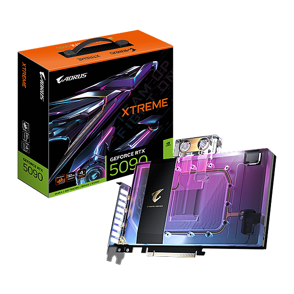 Gigabyte GeForce RTX 5090 Aorus Extreme Waterforce Waterblock 32GB GDDR7 DLSS4  Tarjeta Gráfica Nvidia