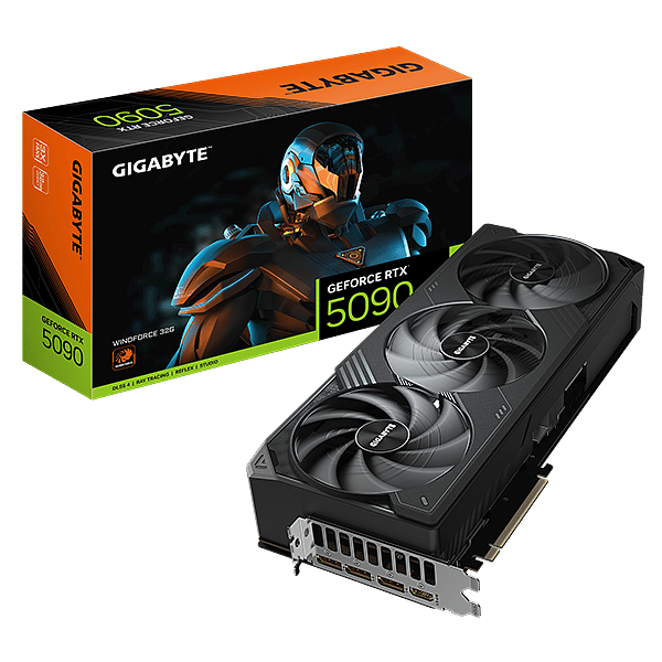 Gigabyte GeForce RTX 5090 Windforce 32GB GDDR7 DLSS4  Tarjeta Gráfica Nvidia