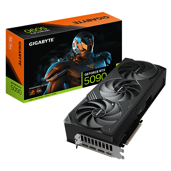 Gigabyte GeForce RTX 5090 Windforce OC 32GB GDDR7 DLSS4  Tarjeta Gráfica Nvidia