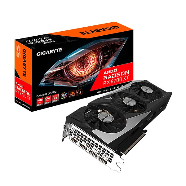 Gigabyte Radeon RX6700 XT Gaming OC 12GB GDDR6  Tarjeta Gráfica AMD