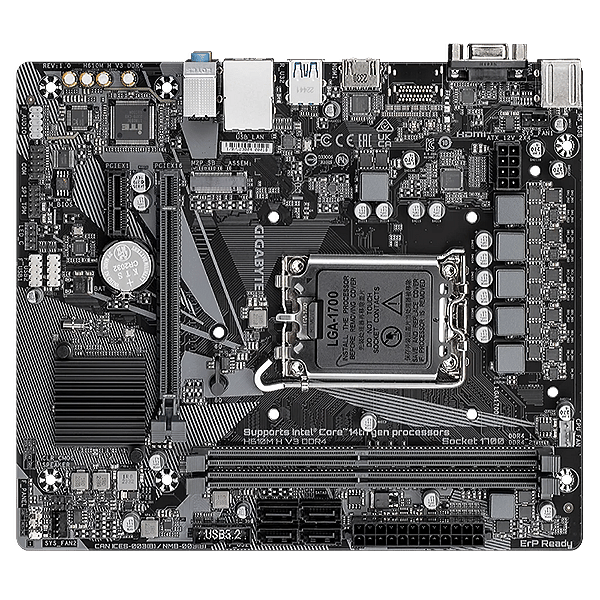 Gigabyte H610MH V3  DDR4  MicroATX  Placa Base Intel 1700