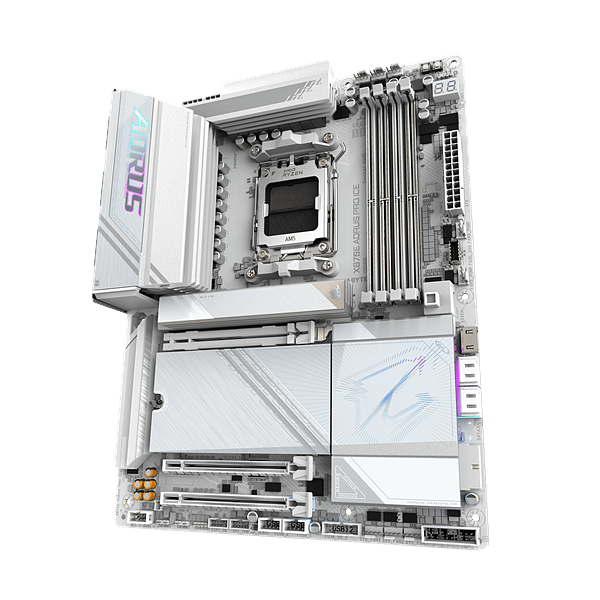 Gigabyte X870E Aorus Pro Ice  WiFi 7 Bluetooth 54  DDR5  ATX  Blanca  Placa Base AM5