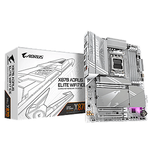 Gigabyte X870 Aorus Elite ICE  WiFi 7  PCIe 50  DDR5  ATX  Blanca  Placa Base AM5