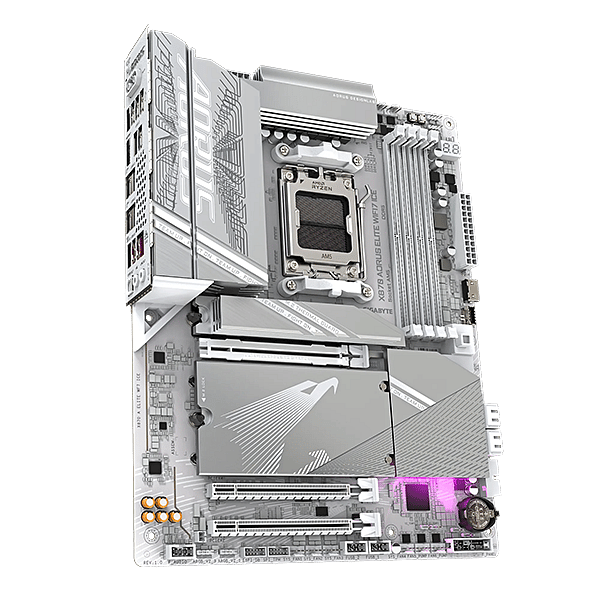 Gigabyte X870 Aorus Elite ICE  WiFi 7  PCIe 50  DDR5  ATX  Blanca  Placa Base AM5
