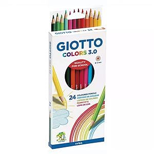 Lápices de Colores Giotto Colors 30 mina 3mm Caja 24 Colores Surtidos