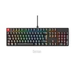 Glorious PC Gaming Race Keycaps ABS 105 Negro Layout DE