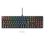 Glorious PC Gaming Race Keycaps ABS 105 Negro Layout FR