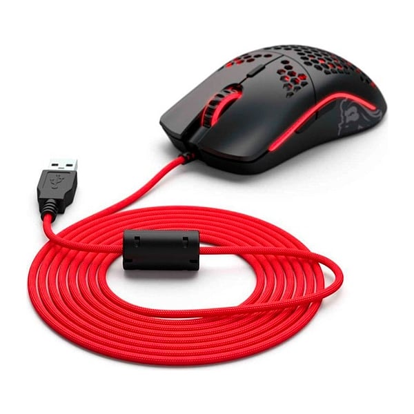 Glorious PC Gaming Race Ascended Cable V2 Crimson Red  Cable Ratón