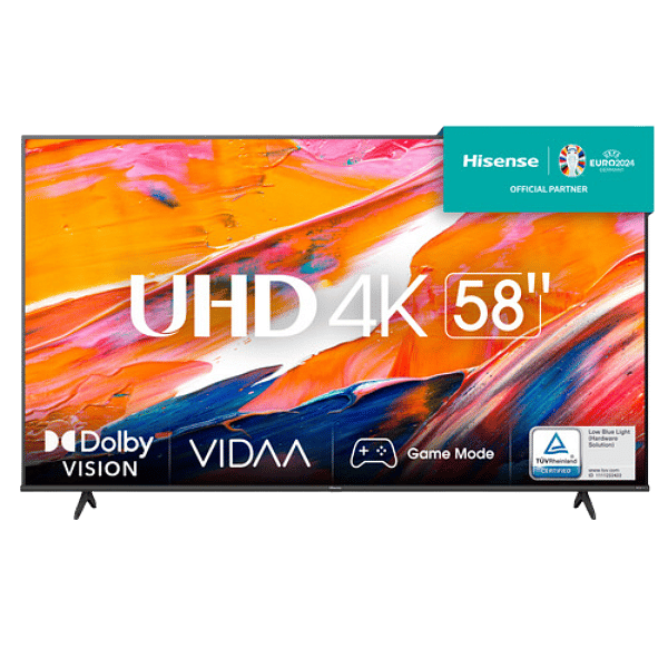 HISENSE 58  TV 4K 58A6K VIDAA Smart TV Dolby Vision Alexa integrado VIDAA Voice DVBT2 H265