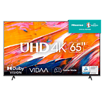 HISENSE 65  TV 65A6K  UHD 4K Smart TV de 65 Pulgadas Dolby Vision Modo Juego Plus DTS Virtual X Control por Voz televisor 2023