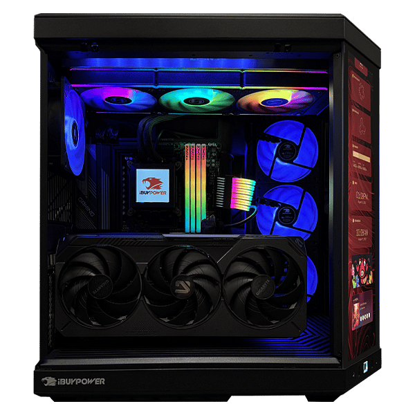 PC Gaming  iBUYPOWER Legend Champion  Ryzen 7 9800X3D  64GB RAM DDR5  2TB SSD  GeForce RTX 5090 32GB GDDR7  WiFi 7 BT 54  Windows 11 Pro  Y70TI LCD  Ordenador eSports Profesional