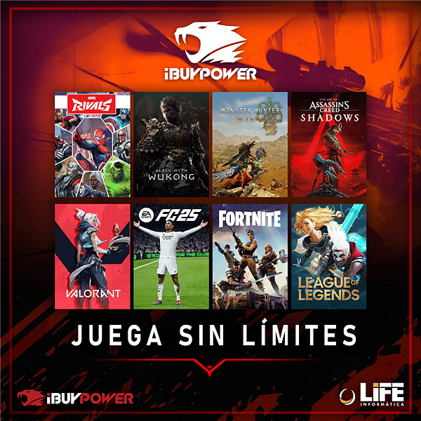 PC Gaming  iBUYPOWER Anniversary 9  Ryzen 5 7600  32GB RAM DDR5 6000MHZ  1TB SSD 7400MBS  GeForce RTX 5070 12GB DLSS4  Ordenador eSports Profesional