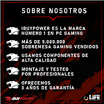 PC Gaming  iBUYPOWER WindForce Gale  Ryzen 7 8700F  32GB RAM DDR5  1TB SSD Gen4  GeForce RTX 5070 12GB  Ordenador eSports Profesional