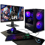 PC Gaming Pack Premium  iLIFE Legend Hero  Monitor 27  Periféricos 6en1  Intel Core i5 12400F 32GB 1TB RTX 4060  Ordenador eSports PC Gamer Profesional