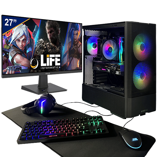 PC Gaming Pack Premium  iLIFE Legend Pro X   Monitor 27  Periféricos 6en1  Intel Core i7 12700KF 32GB 1TB RX7800XT  Ordenador eSports PC Gamer Profesional