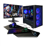 PC Gaming Pack Premium  iLIFE Legend Max Hero  Monitor 27  Periféricos 6en1  Intel Core i9 12900KS 32GB 1TB RTX 4070 Super  Ordenador eSports PC Gamer Profesional