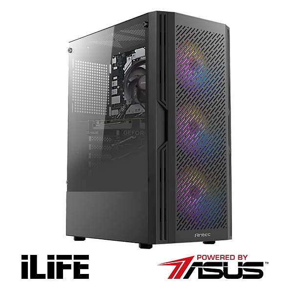 PC Gaming  ILIFE PBA AMD K1  Ryzen 5 5600X  16GB DDR4  1TB SSD  WiFi AX  GeForce RTX 4060  Ordenador Powered By Asus