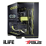 ILIFE PBA Lamborghini  PC Gaming Premium  AMD Ryzen 9 9950X  Asus ROG Crosshair X870E Hero  96GB RAM DDR5 8200MHZ  4TB SSD Gen4  16TB HDD  GeForce RTX 4090  Windows 11 Pro