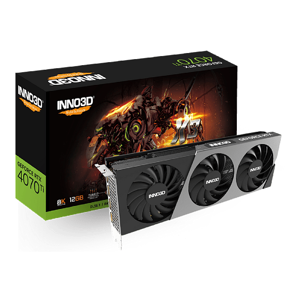 Inno3D GeForce RTX 4070 Ti 3X 12GB GDDR6X DLSS 3  Tarjeta Gráfica Nvidia